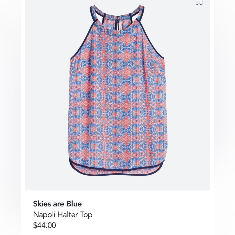 Skies are Blue: Napoli halter tank